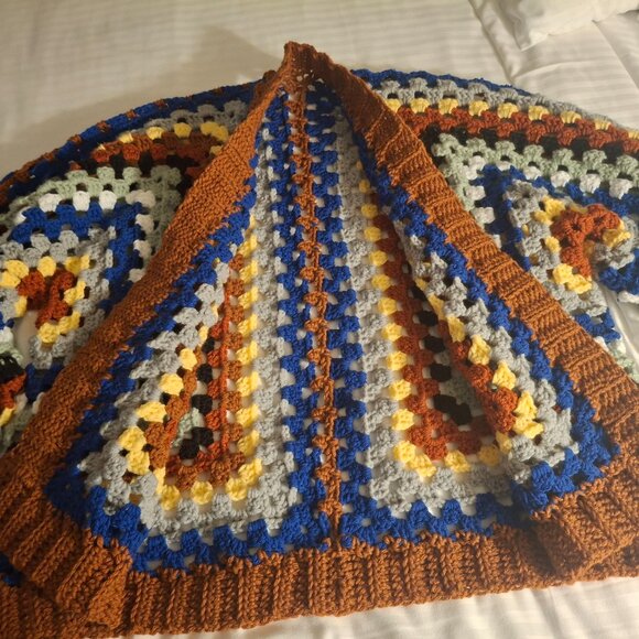 Handmade Colorful Hexagon Cardigan - Picture 2 of 4